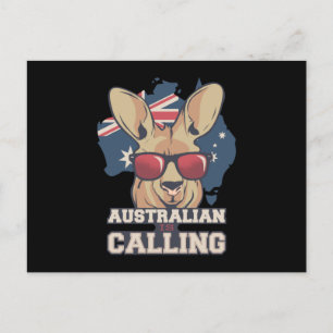 Kangaroo med solglasögon Australien kallar det. Vykort