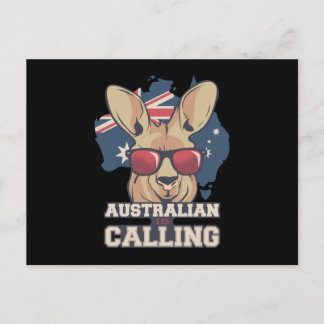 Kangaroo med solglasögon Australien kallar det. Vykort
