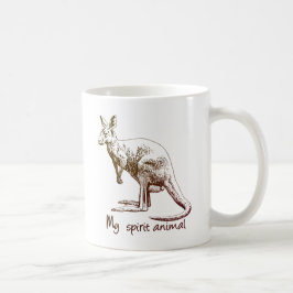 Kangaroo Mitt spritdjur Kaffemugg