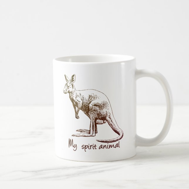 Kangaroo Mitt spritdjur Kaffemugg (Höger)