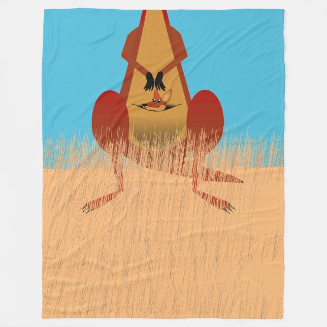 Kangaroo Mor Fleecefilt (Framsidan)