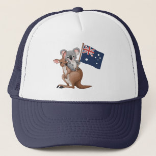 Kangaroo och Koala Hat Keps
