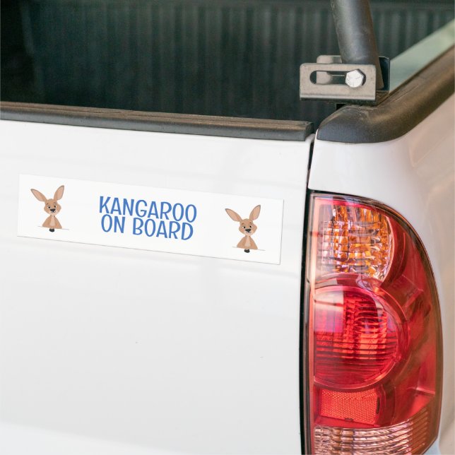 Kangaroo ombord Australien Bildekal (På lastbil)