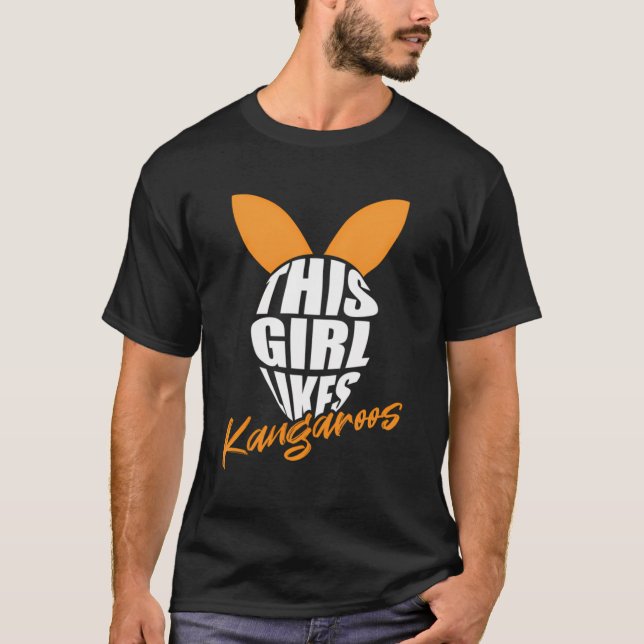 Kangaroo Outback Funny Quote Wildlife Animals T Shirt (Framsida)