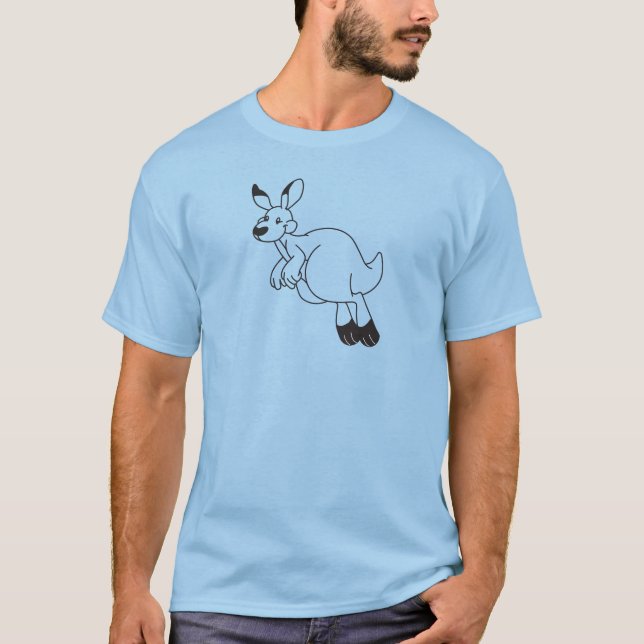 Kangaroo outline t shirt (Framsida)