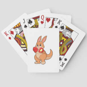 Kangaroo på Boxing med Boxing handskar Casinokort