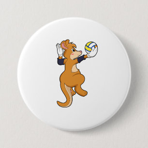 Kangaroo på Volleyball Sports Knapp