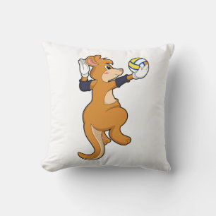 Kangaroo på Volleyball Sports Kudde