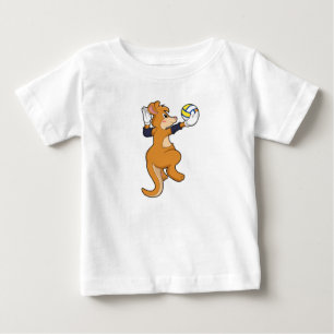 Kangaroo på Volleyball Sports T Shirt