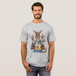 Kangaroo Pocket Protector - Funny Animal Pappa T-S T Shirt