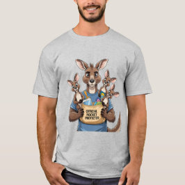 Kangaroo Pocket Protector - Funny Animal Pappa T-S T Shirt