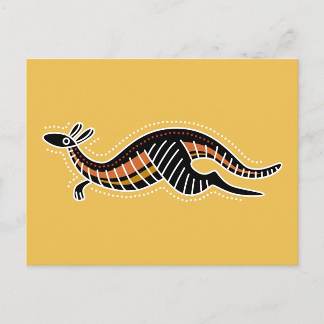 Kangaroo-pricksdesign Vykort (Framsida)