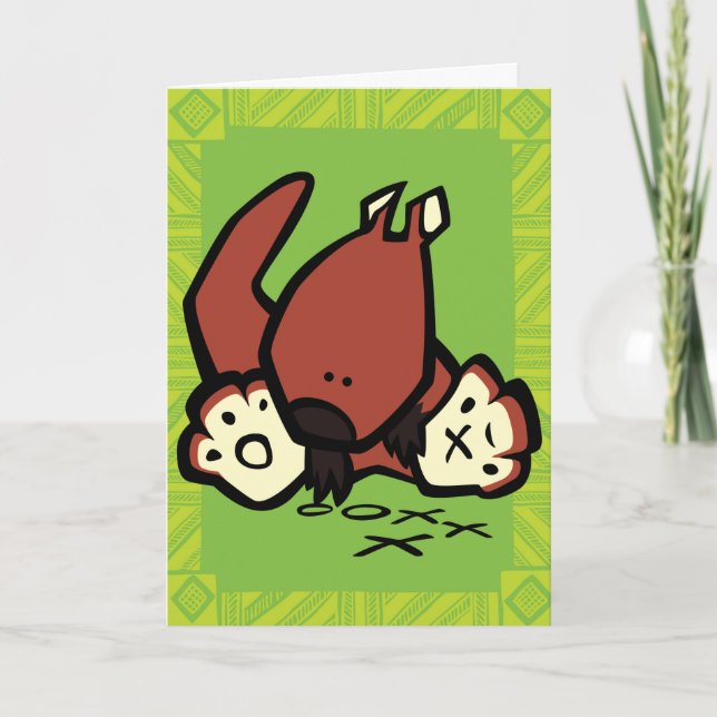 Kangaroo Puzzle Greeting Card Kort (Framsida)