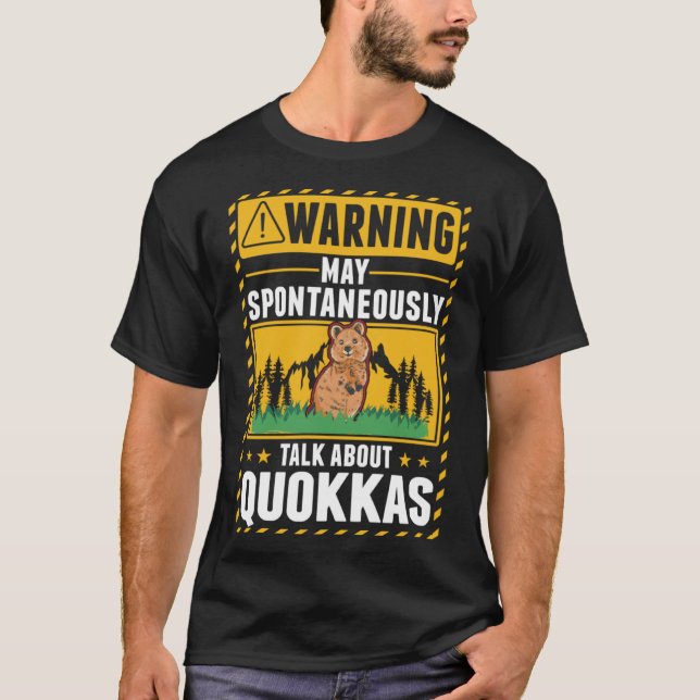 Kangaroo (Quokka Kort) T Shirt (Framsida)