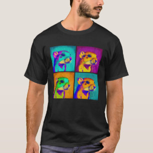 Kangaroo Råtta pop Illustration Colorful Animal Ma T Shirt
