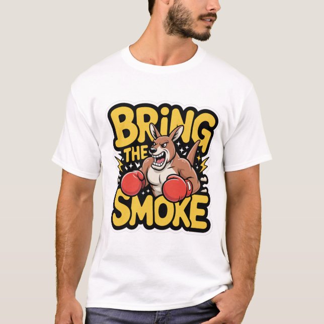 KANGAROO READY FOR SMOKE T SHIRT (Framsida)