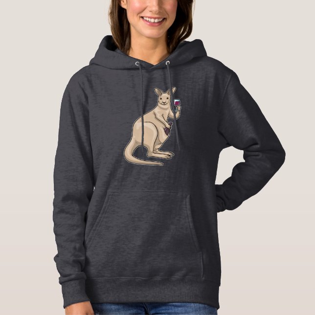 Kangaroo Red vin T Shirt (Framsida)