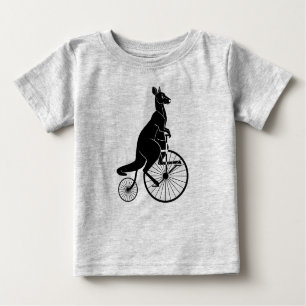 Kangaroo Riding Vintage Bike Rompwe Tee