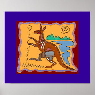 Kangaroo-röntgenbildsPoster Poster