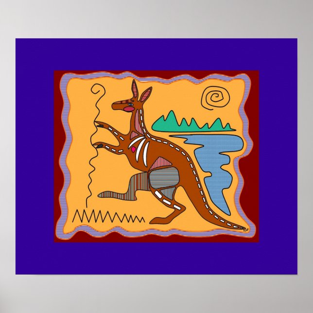 Kangaroo-röntgenbildsPoster Poster (Framsidan)