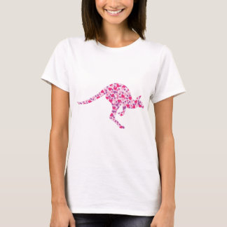 Kangaroo-Rosa-Hearts T Shirt