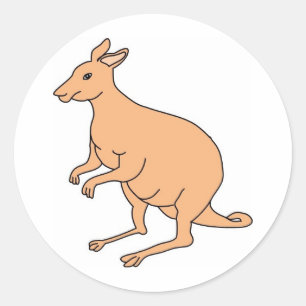 Kangaroo Runt Klistermärke