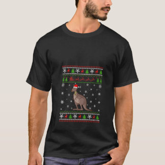 Kangaroo Santa Hat Ugly jul Design Julafton Swea T Shirt