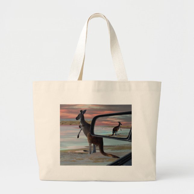 Kangaroo Seaside Breezes Illusion Art. Jumbo Tygkasse (Framsidan)