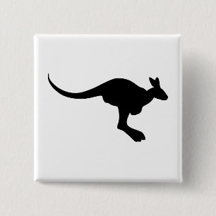 Kangaroo Silhouette Knapp