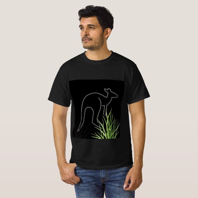 Kangaroo silhouette t shirt (Hel framsida)