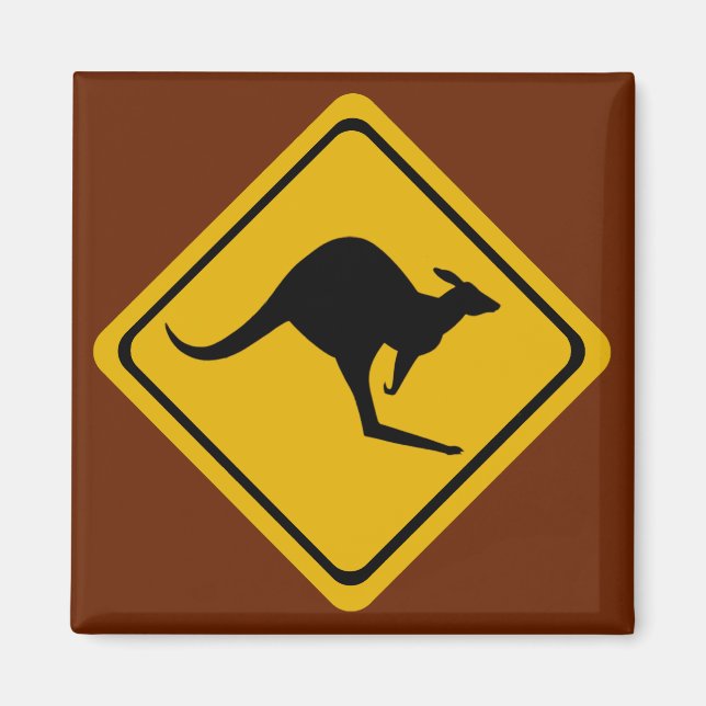 kangaroo-skylt magnet (Framsidan)