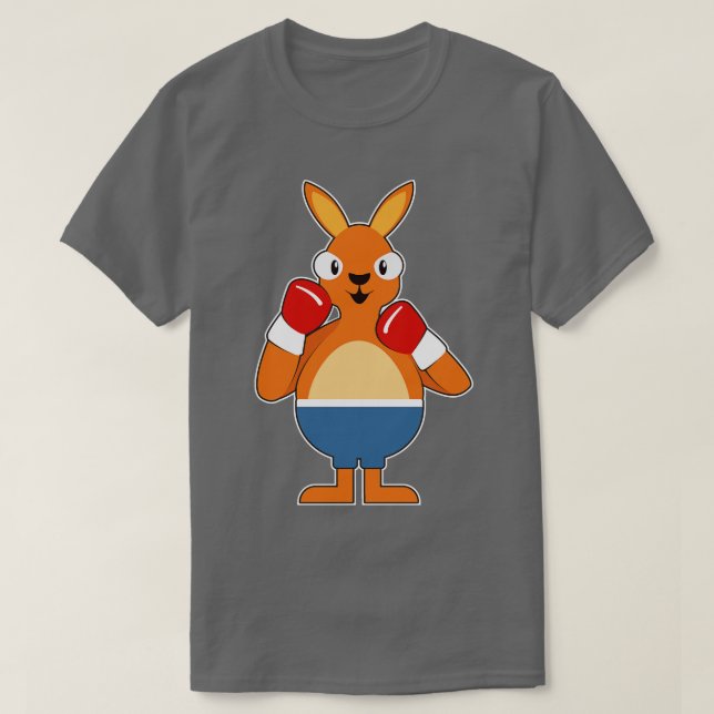 Kangaroo som Boxer med Boxinghandskar 1 T Shirt (Design framsida)