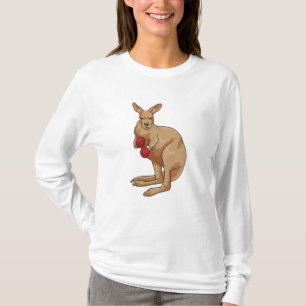 Kangaroo som Boxer med Boxinghandskar T Shirt