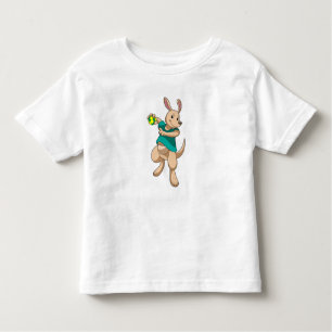 Kangaroo som handbollsspelare med handboll t shirt