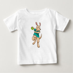 Kangaroo som handbollsspelare med handboll t shirt