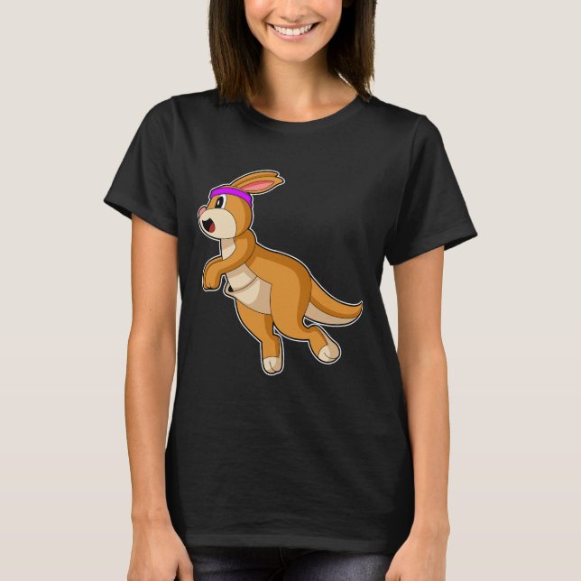 Kangaroo Springer Running Sports T Shirt (Framsida)