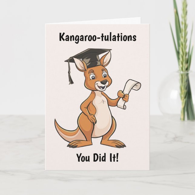Kangaroo Studenten Personlig Kort (Framsida)