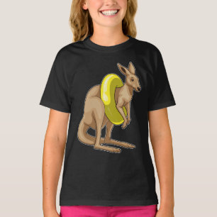 Kangaroo Swimming Simma ring T Shirt