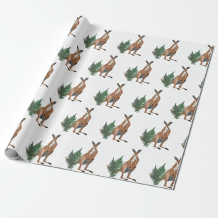 Kangaroo Teckning Presentpapper