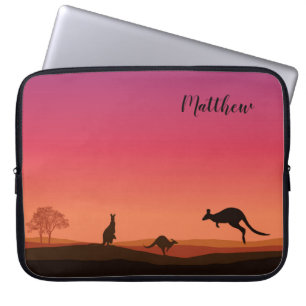 Kangaroo Thated Personlig Laptop Cover Sleeve