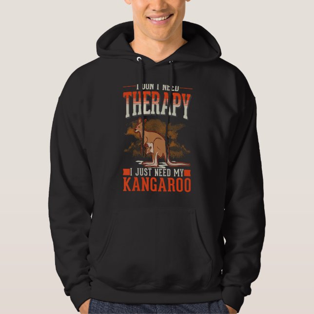 Kangaroo Therapy Australia Kangaroo Hoodie (Framsida)