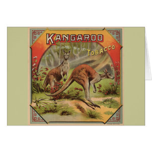Kangaroo Tobacco 1900 Hälsningskort