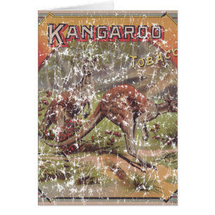 Kangaroo Tobacco 1900 Hälsningskort