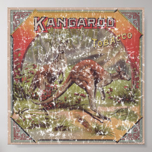 Kangaroo Tobacco 1900 Poster