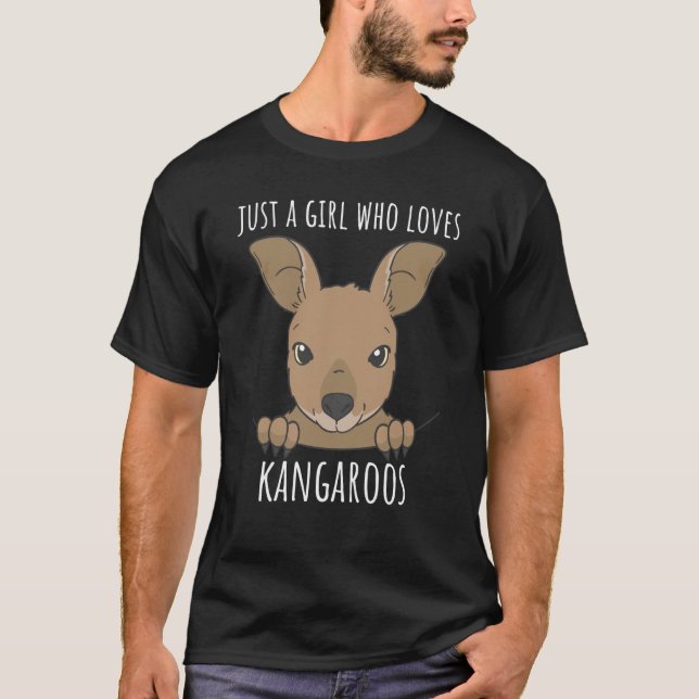 Kangaroo u2013 Australien kallar ich muss los T Shirt (Framsida)