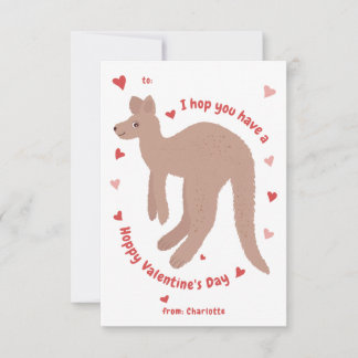 Kangaroo Valentine-dagen Kort