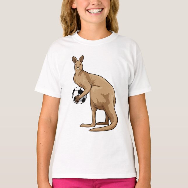 Kangaroo vid sportsport t shirt (Framsida)