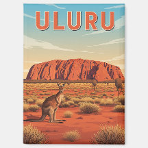 Kangaroo vid Uluru Australia