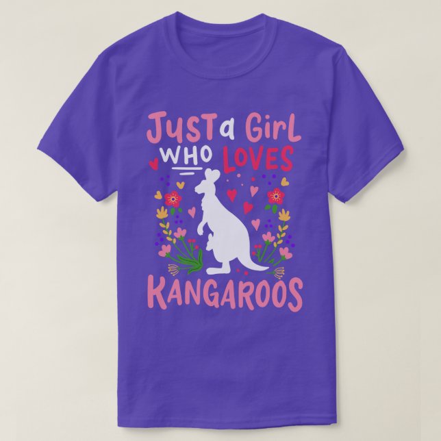 Kangaroos Australian Australian Kangaroo Älskare T Shirt (Design framsida)