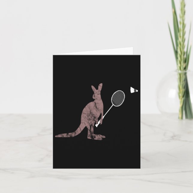 Kangaroos Dminton Australia Marsupials Bouncing Kort (Framsida)